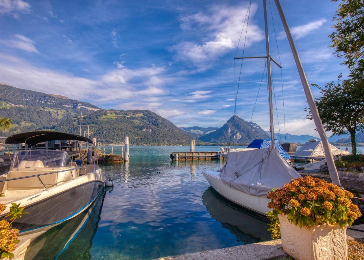 Strandhuesli Directly On Lake Thun Därligen Exterior foto